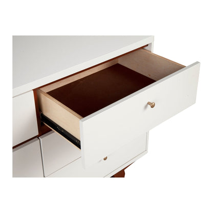 Dakota Mahogany TV Console in White with Acorn Trim – view 10