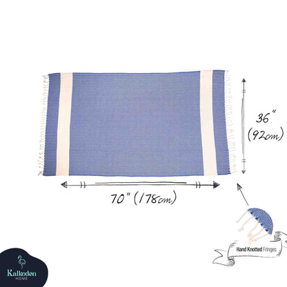 Herringbone Turkish Cotton Towel, Oversized 38 x 72 Inch Bath and Beach – view 15