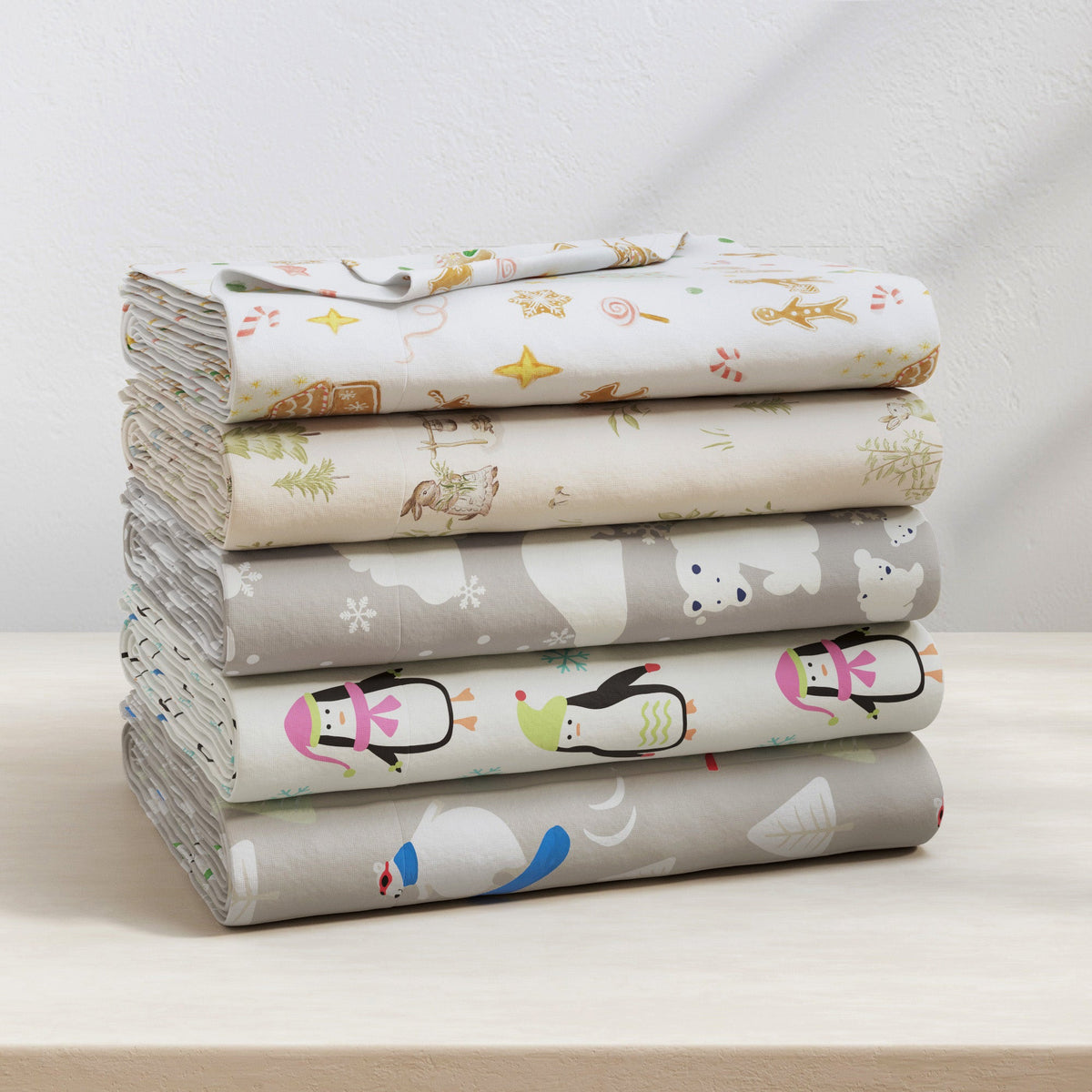 Kids' Christmas Turkish Cotton Flannel Sheet Set – view 12