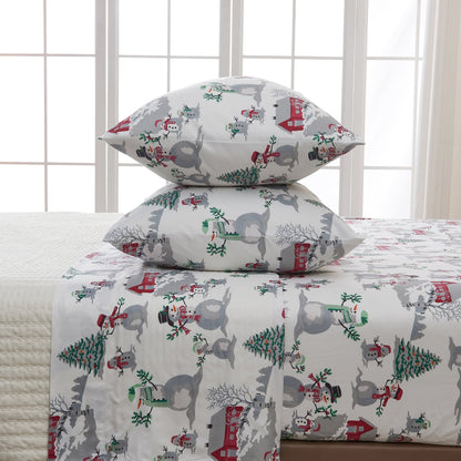 Lodge Print Microfiber Sheet Set – Mountain Ridge Collection – view 53