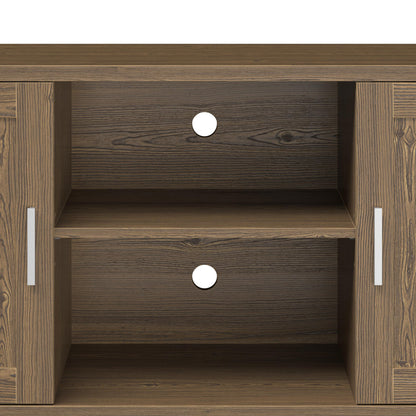 Modern 60 Inch Walnut TV Stand with Storage and Cable Management – view 8
