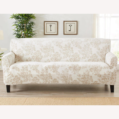 Velvet Stretch Slipcover – Gale Collection Form-Fit Sofa Cover – view 123