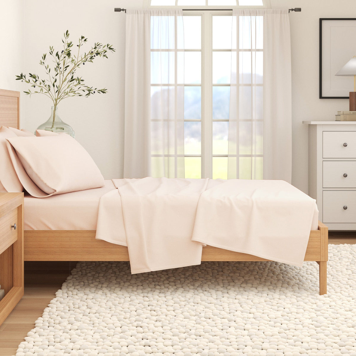 Solid Cotton Flannel Sheet Set – Nordic Collection – view 17