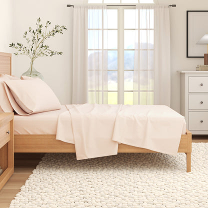 Solid Cotton Flannel Sheet Set – Nordic Collection – view 17