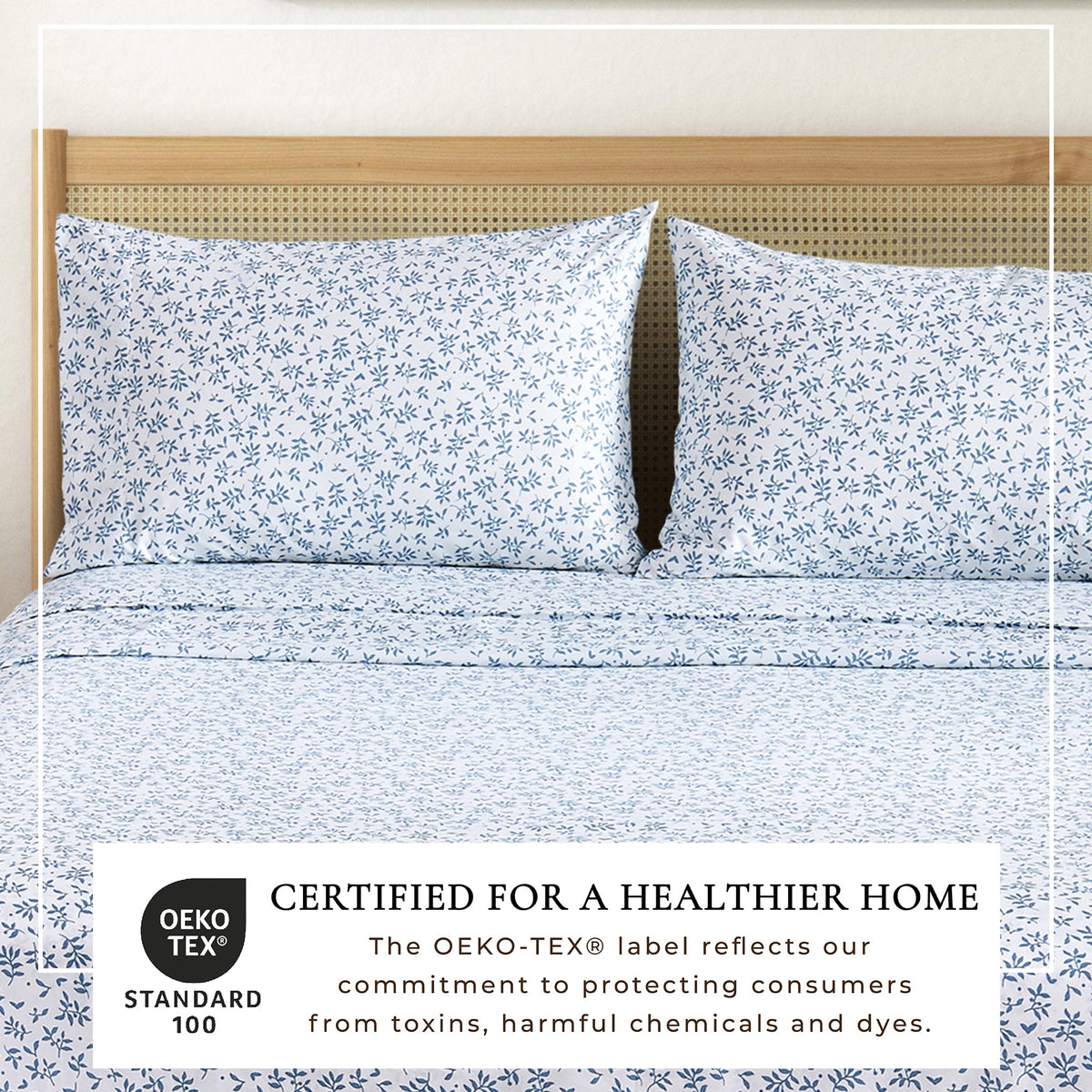 Brushed Microfiber Printed Sheet Set – Baylor Collection – view 60
