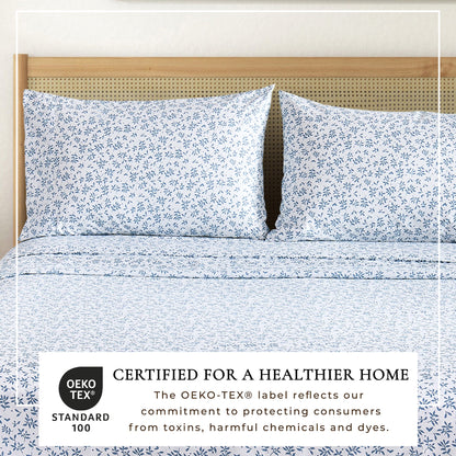 Brushed Microfiber Printed Sheet Set – Baylor Collection – view 60