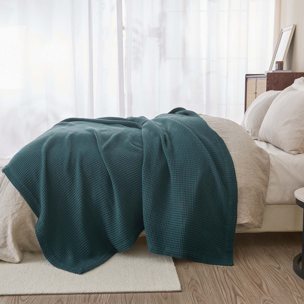 Mikala Collection 100% Cotton Waffle Weave Blanket – view 65
