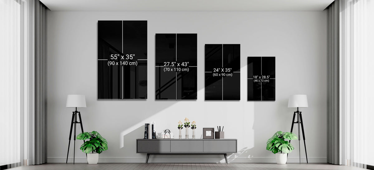 She Glass Wall Art – Mid-Century Modern Female Profile, Designer Collection – view 10