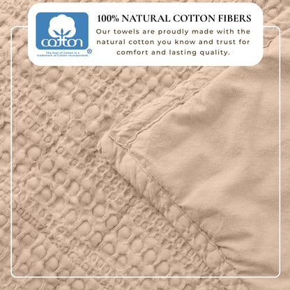 Garment-Washed Cotton Waffle Weave Quilt Set – Genevieve Collection – view 16