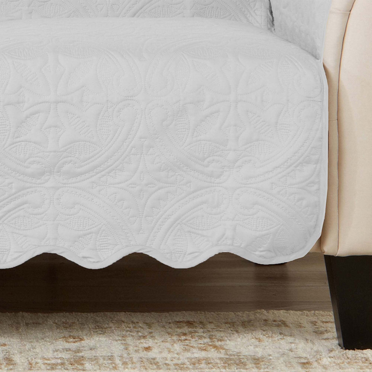 Medallion Stitch Furniture Protector – Elenor Collection Sofa Cover – view 18