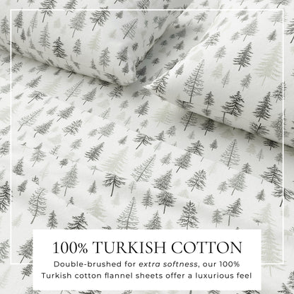 Turkish Cotton Flannel Sheet Set – Stratton Collection – view 13