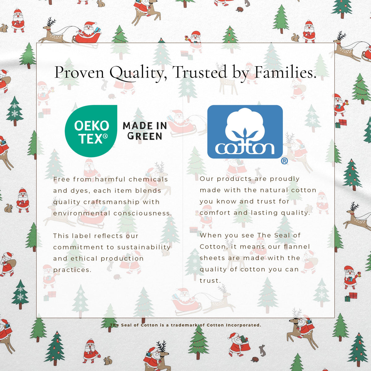 Turkish Cotton Christmas Flannel Sheets – Whittaker Holiday Prints – view 20