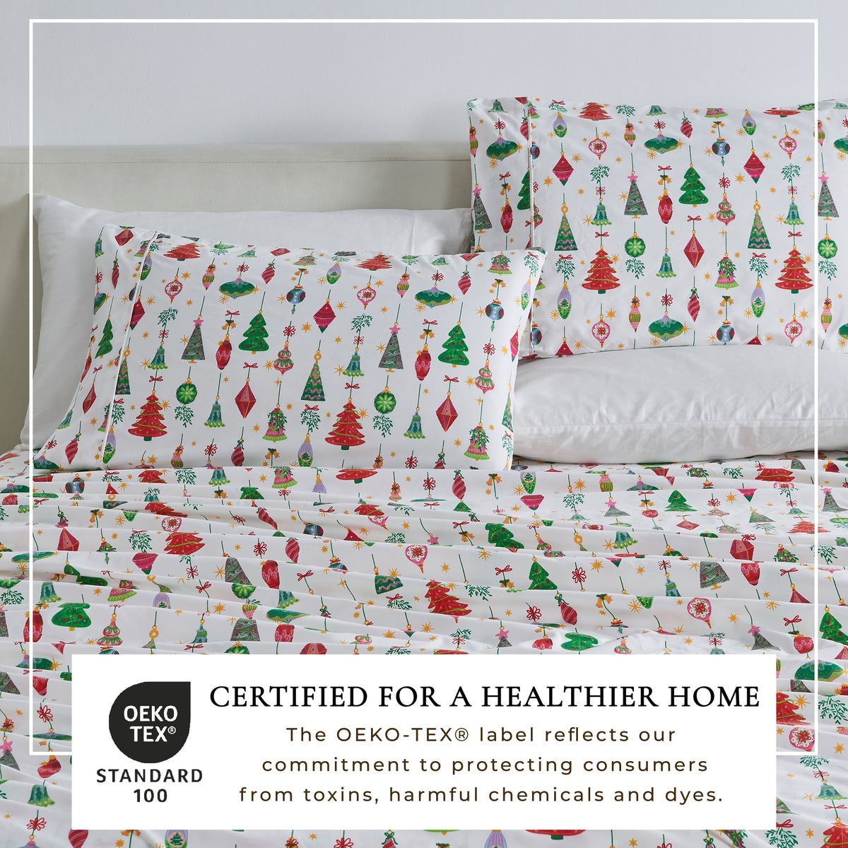 Brushed Microfiber Printed Sheet Set – Baylor Collection – view 28