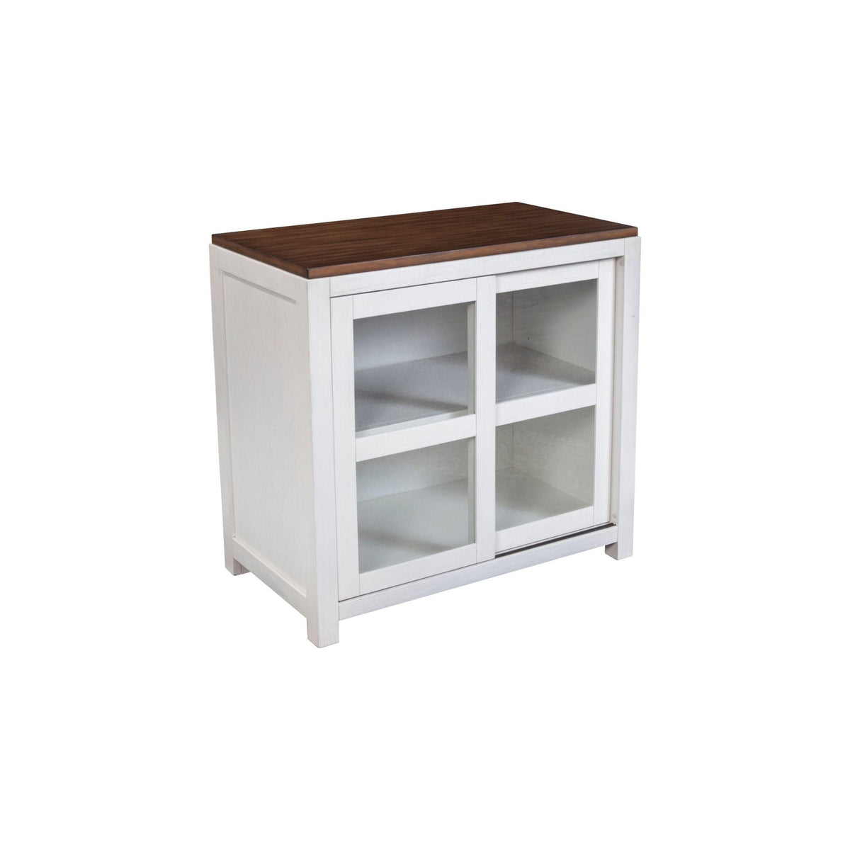 Donham Small Two-Tone Farmhouse Display Cabinet, 34 Inch – view 3