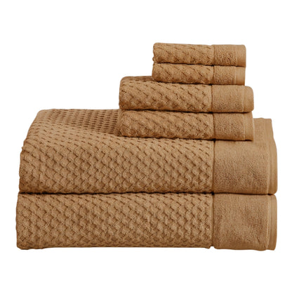 Cotton Diamond Waffle Weave Bath Towel Set – Grayson Collection – view 221