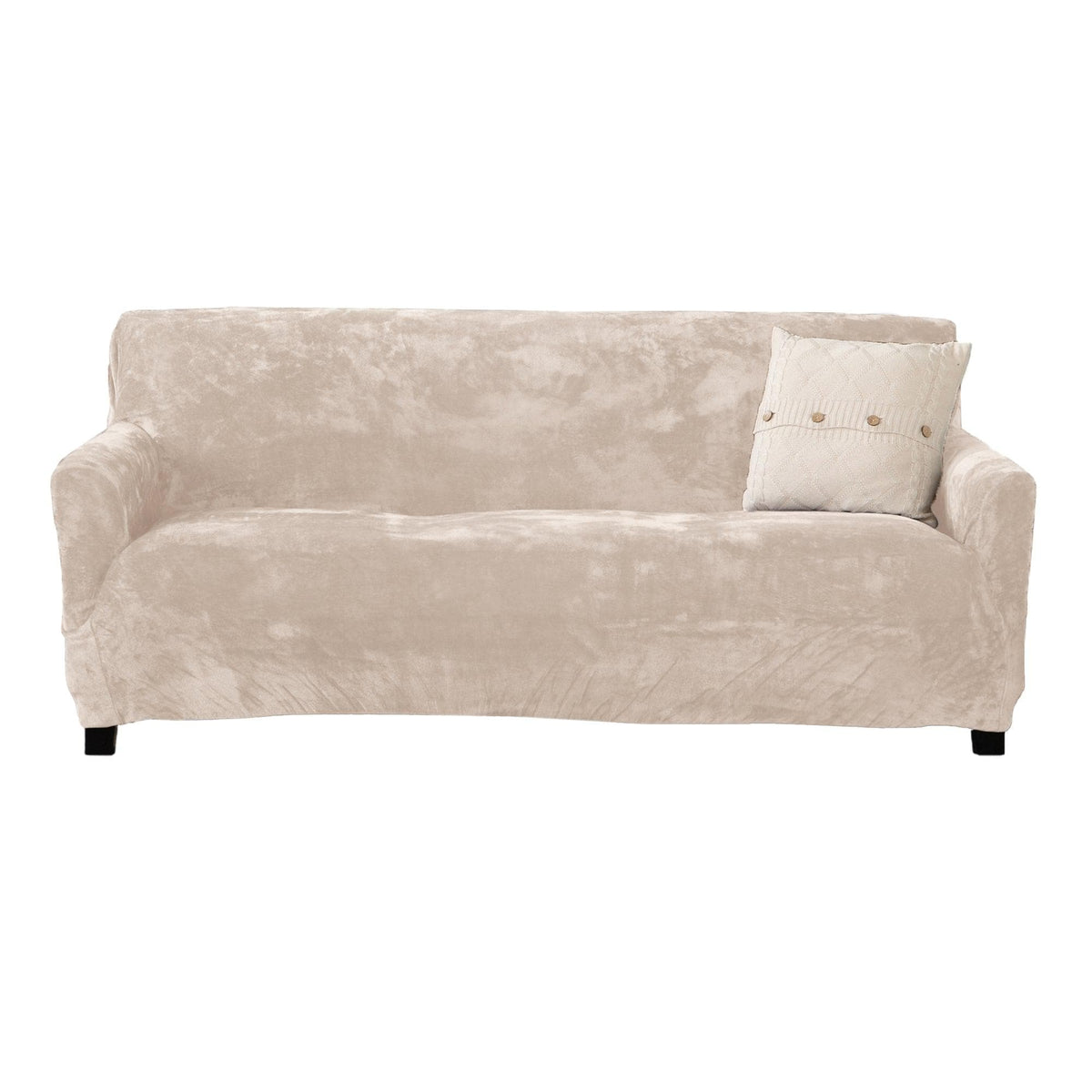 Velvet Stretch Slipcover – Gale Collection Form-Fit Sofa Cover – view 181