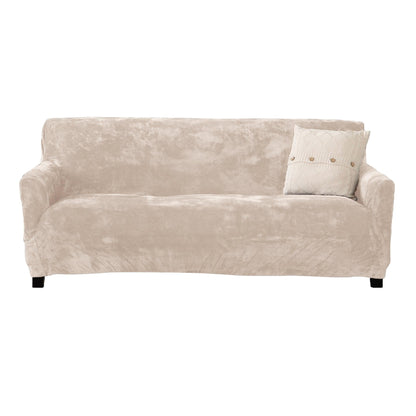 Velvet Stretch Slipcover – Gale Collection Form-Fit Sofa Cover – view 181