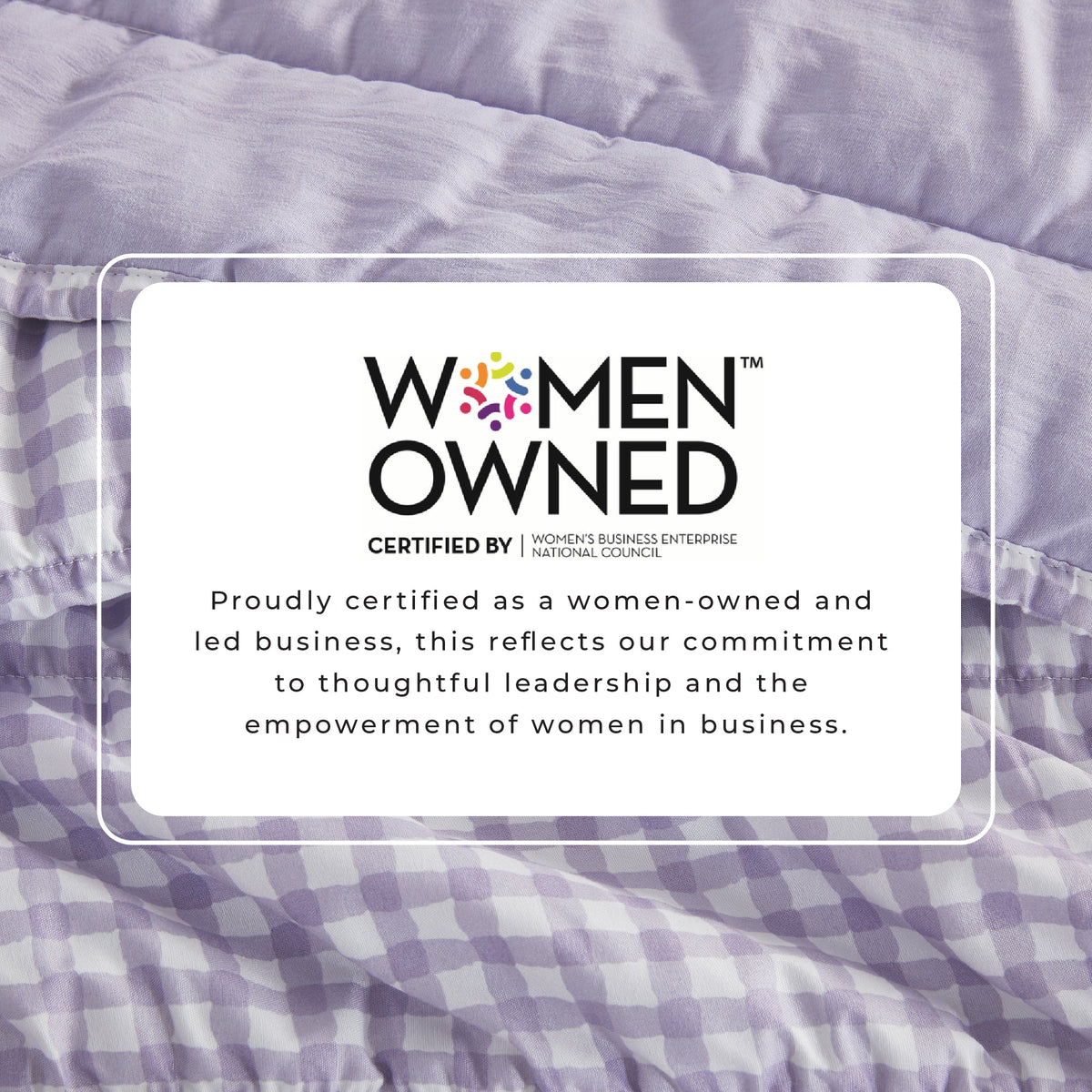 Purple Gingham Printed Washed Microfiber Quilt Set with Shams – view 5