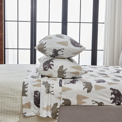 Lodge Print Microfiber Sheet Set – Mountain Ridge Collection – view 6