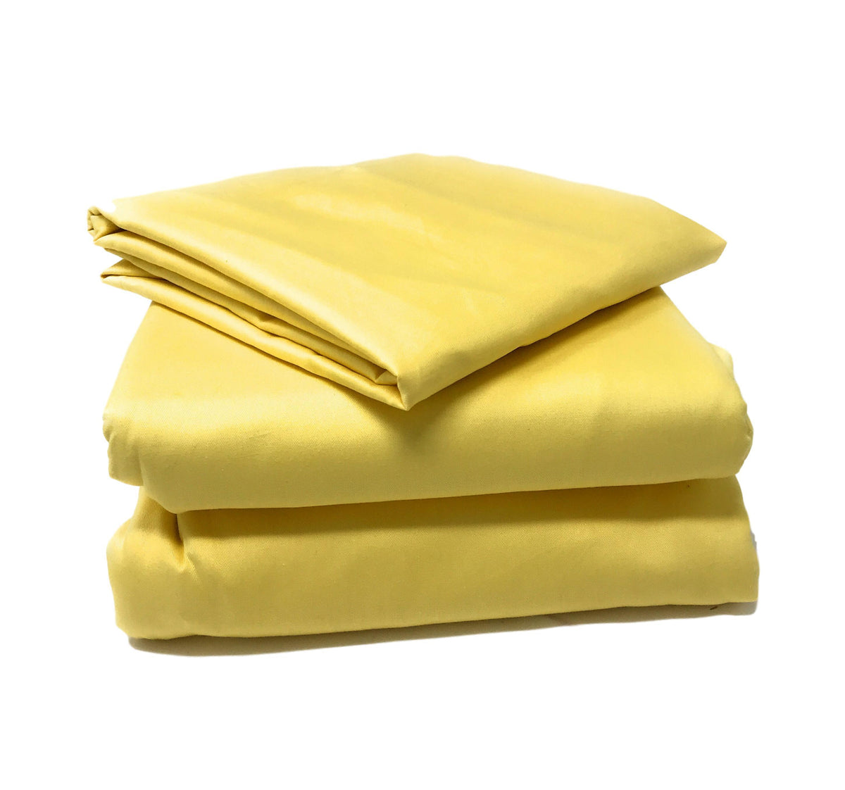 100% Cotton Solid Banana Yellow Duvet Cover Set