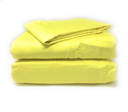 100% Cotton Neon Yellow Duvet Cover Set