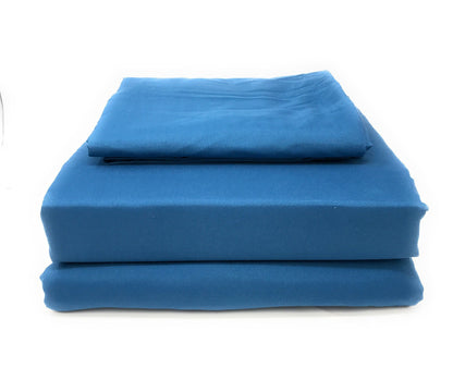 Ocean Blue Polyester Duvet Cover Set with Zipper Closure – view 2