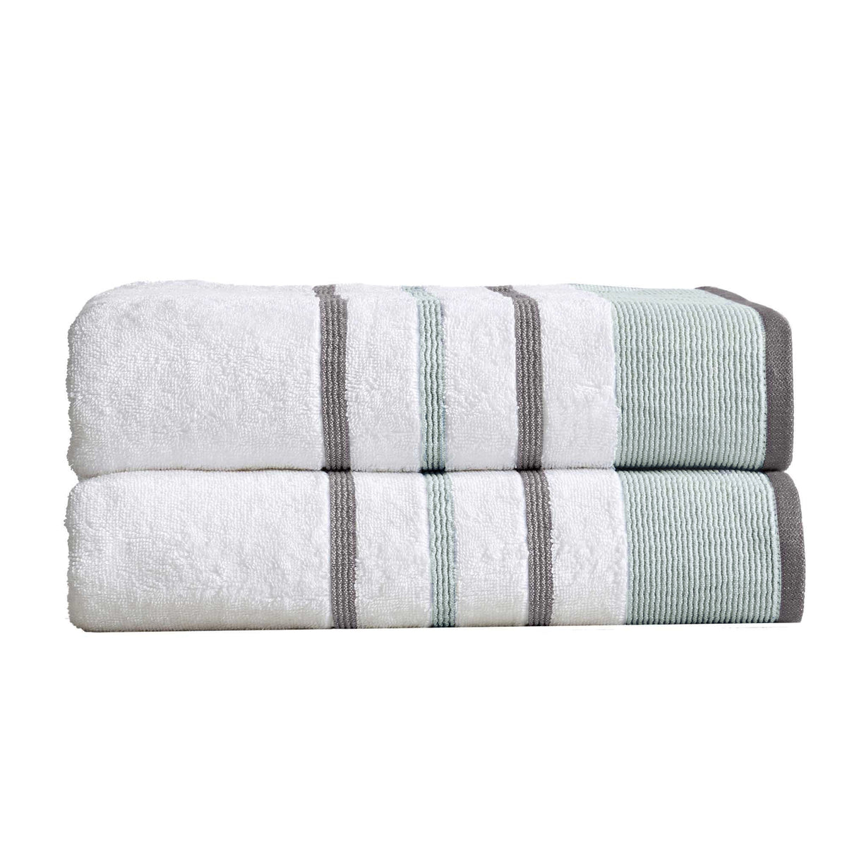 Decorative Cotton Stripe Bath Towel Set – Noelle Collection – view 39