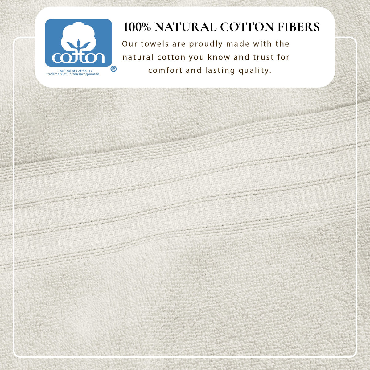 100% Cotton Premium Zero-Twist Bath Towel Set – Chiara Collection – view 30