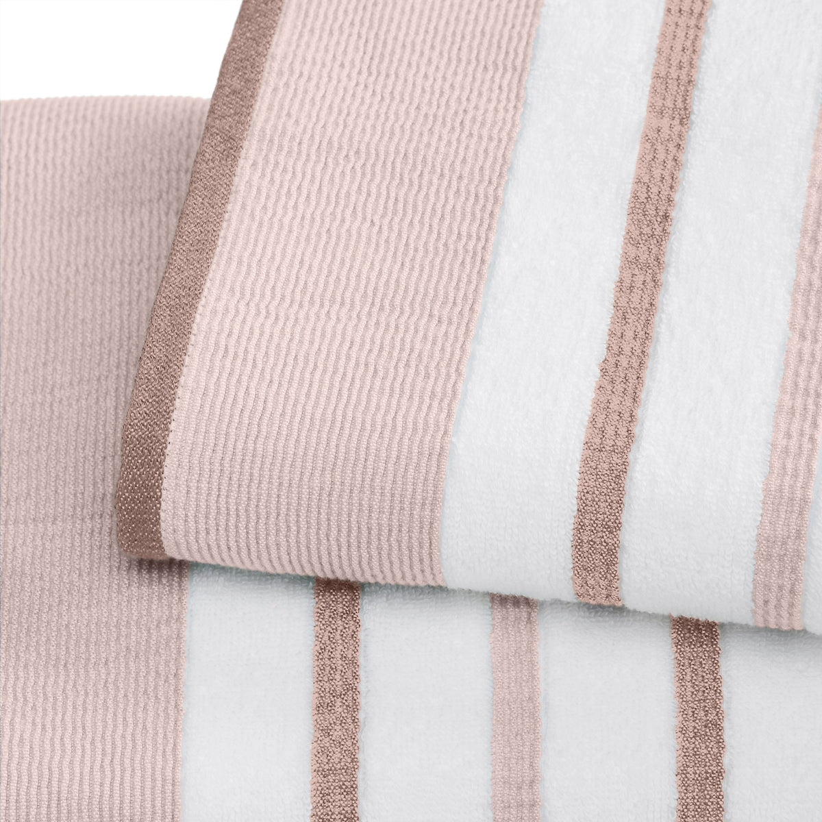 Decorative Cotton Stripe Bath Towel Set – Noelle Collection – view 124
