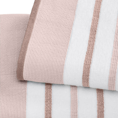 Decorative Cotton Stripe Bath Towel Set – Noelle Collection – view 124