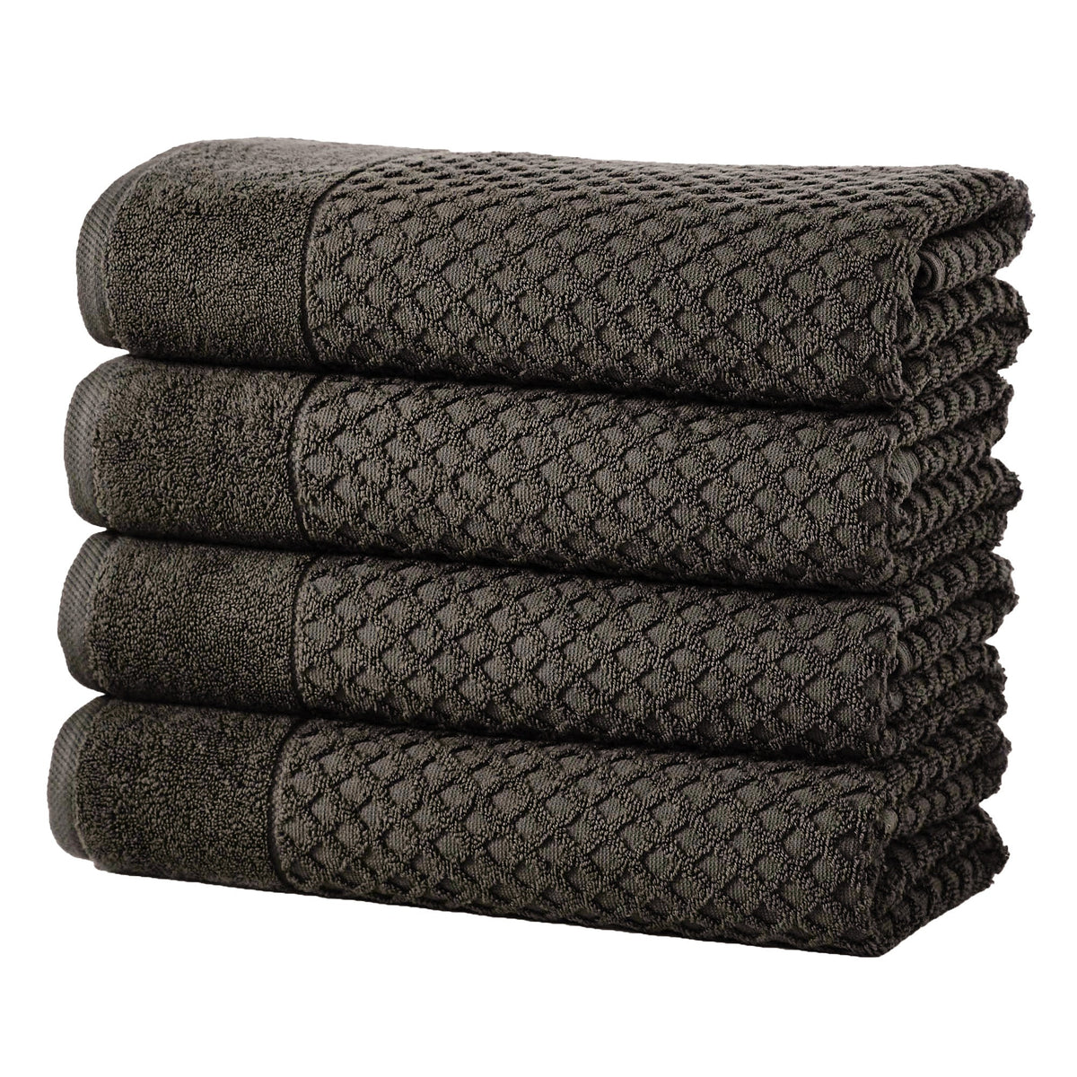 Cotton Diamond Waffle Weave Bath Towel Set – Grayson Collection – view 173