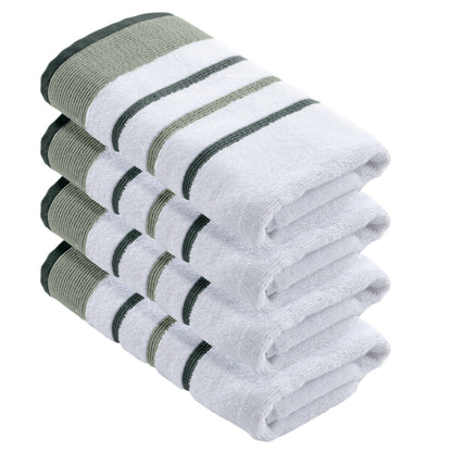 Decorative Cotton Stripe Bath Towel Set – Noelle Collection – view 118