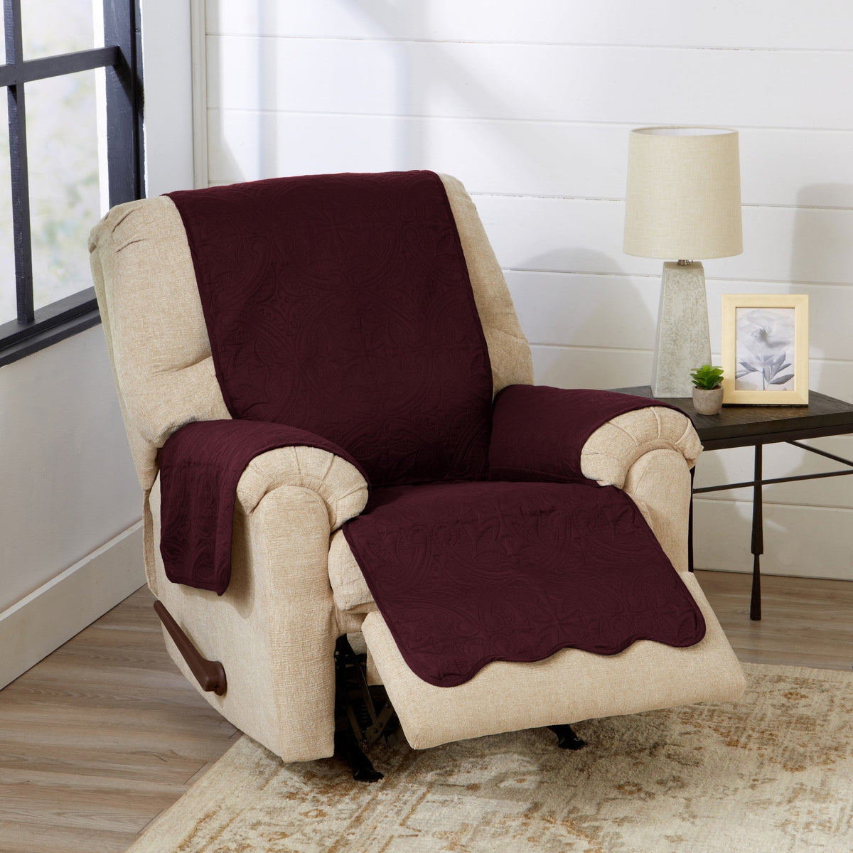 Medallion Stitch Furniture Protector – Elenor Collection Sofa Cover – view 55