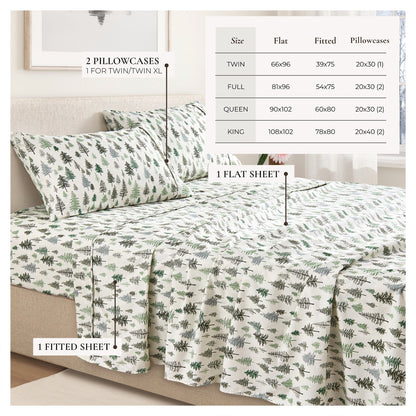 Brushed Microfiber Printed Sheet Set – Baylor Collection – view 57
