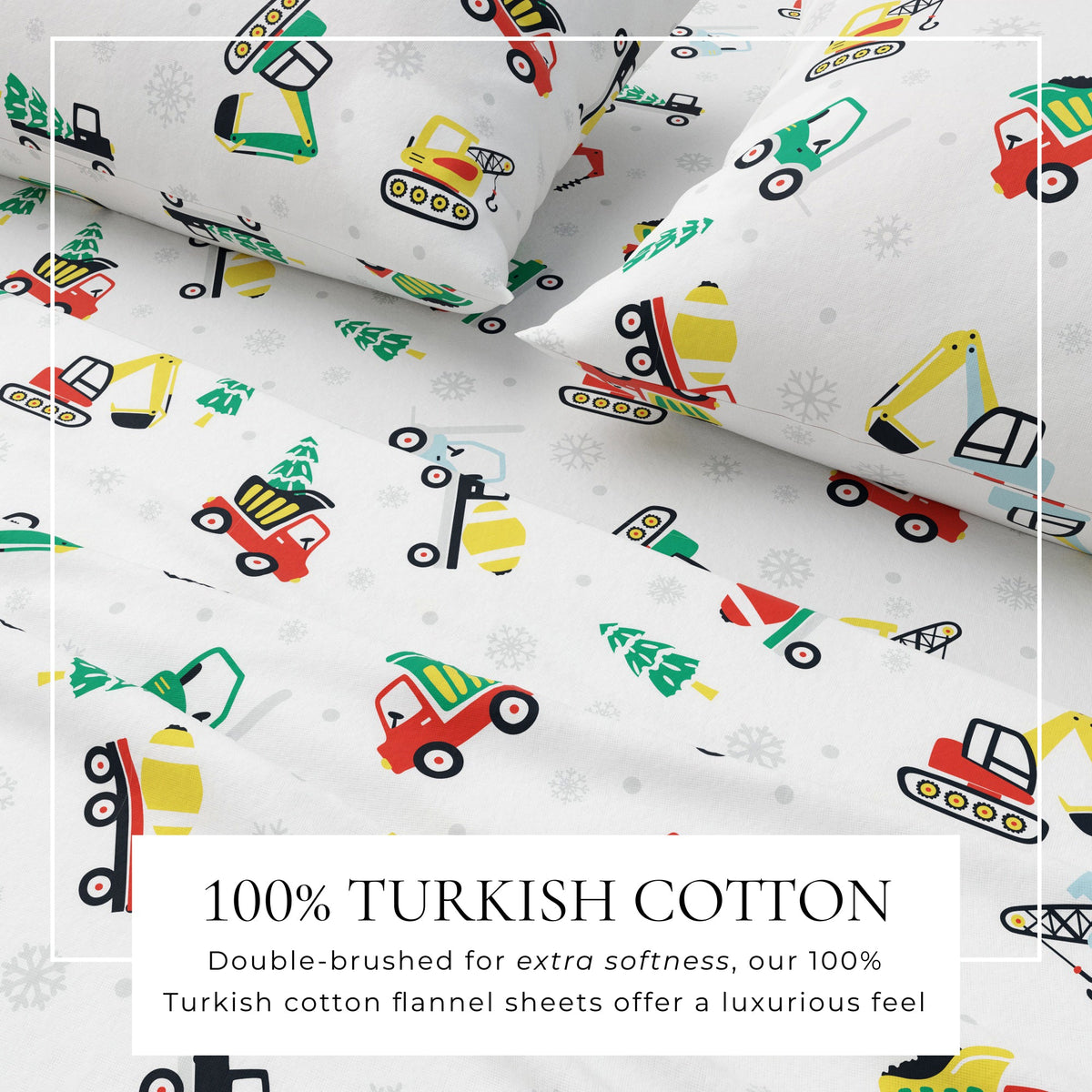 Turkish Cotton Christmas Flannel Sheets – Whittaker Holiday Prints – view 35