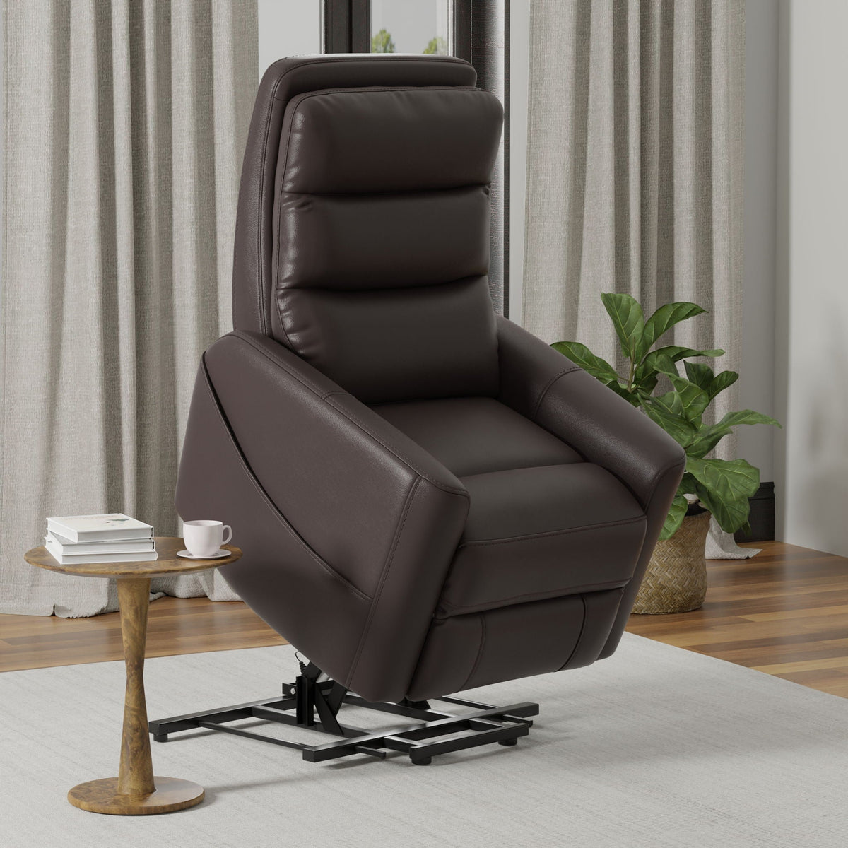 Bentley Power Lift Recliner Chair with USB Charging, Faux Leather – view 11