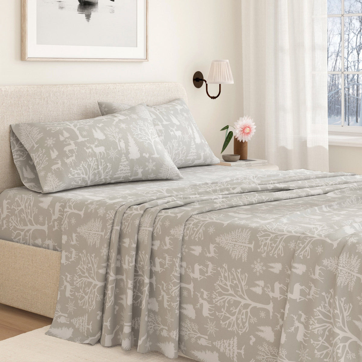 Turkish Cotton Flannel Sheet Set – Lakeview Collection – view 11
