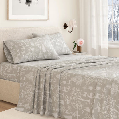 Turkish Cotton Flannel Sheet Set – Lakeview Collection – view 11