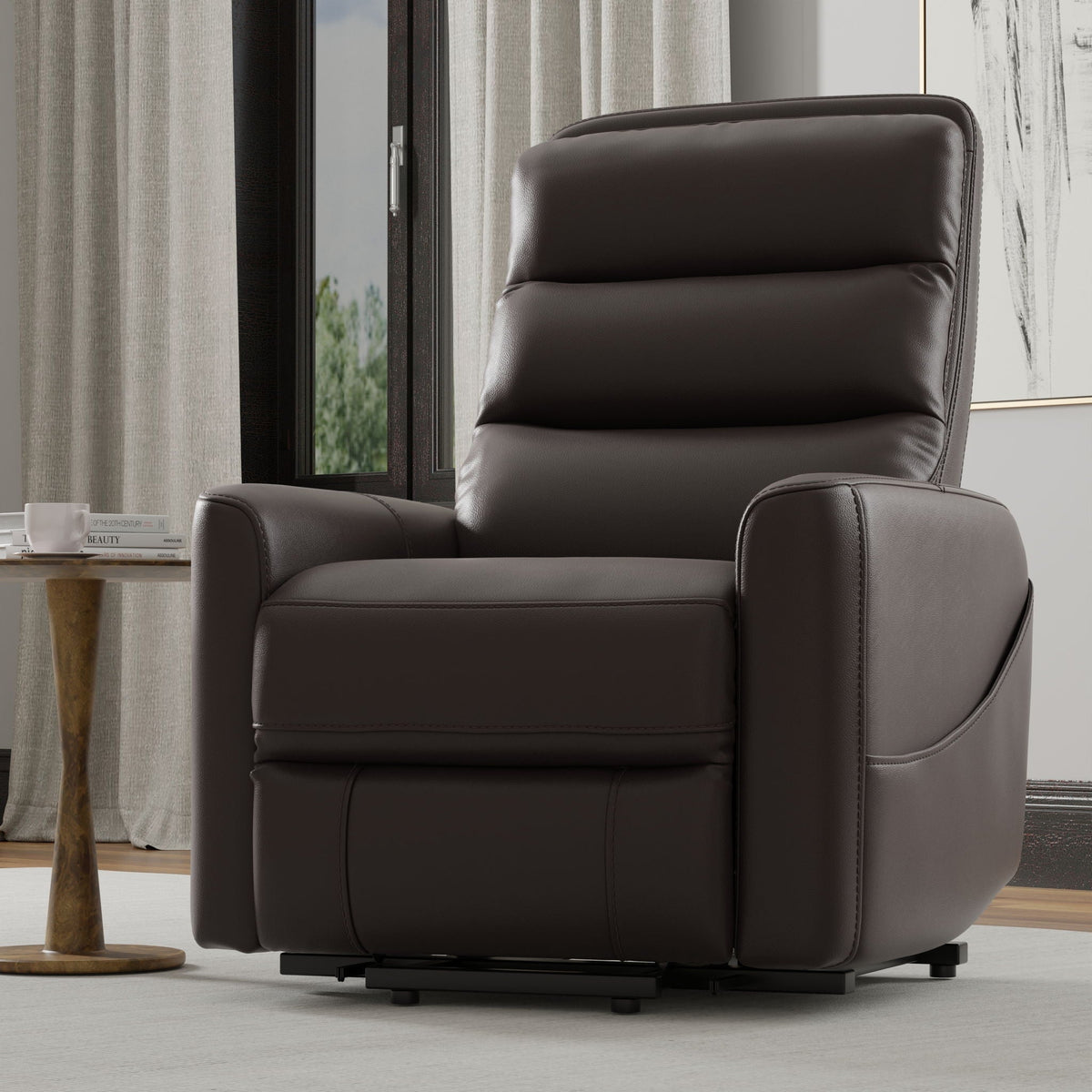 Bentley Power Lift Recliner Chair with USB Charging, Faux Leather – view 12