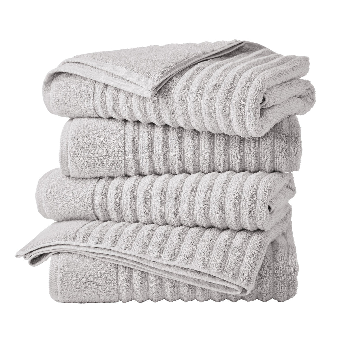 Karina Collection Luxury Combed Cotton Ribbed Bath Towel Set – view 109