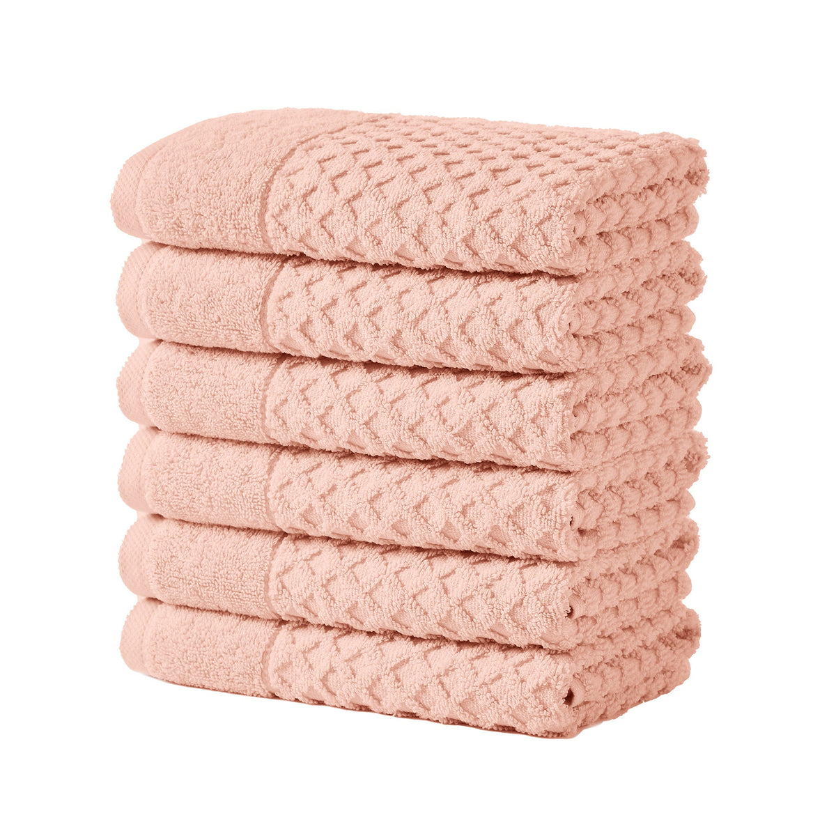 Cotton Diamond Waffle Weave Bath Towel Set – Grayson Collection – view 42