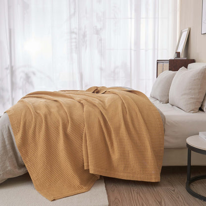 Mikala Collection 100% Cotton Waffle Weave Blanket – view 25
