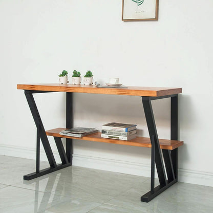 28-Inch Black Iron Industrial Table Legs, 800 lb Capacity – view 5