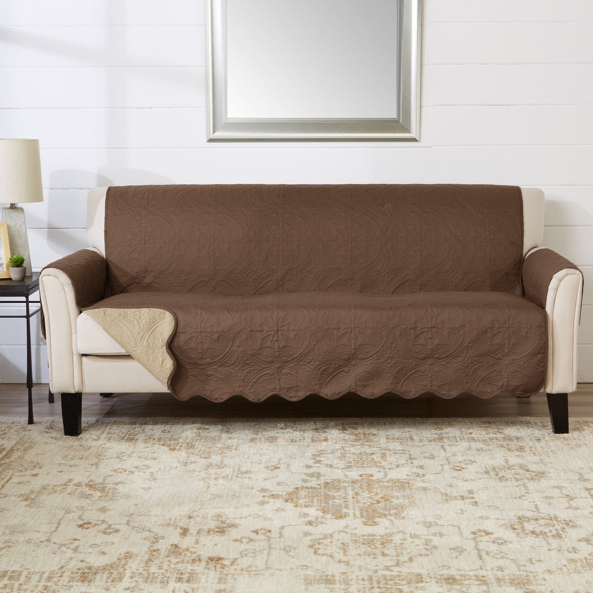 Medallion Stitch Furniture Protector – Elenor Collection Sofa Cover – view 115