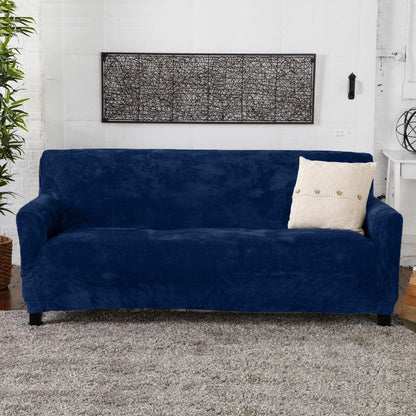 Velvet Stretch Slipcover – Gale Collection Form-Fit Sofa Cover – view 151