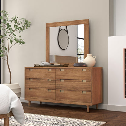 Easton Sand Dresser & Mirror: English Dovetail Construction