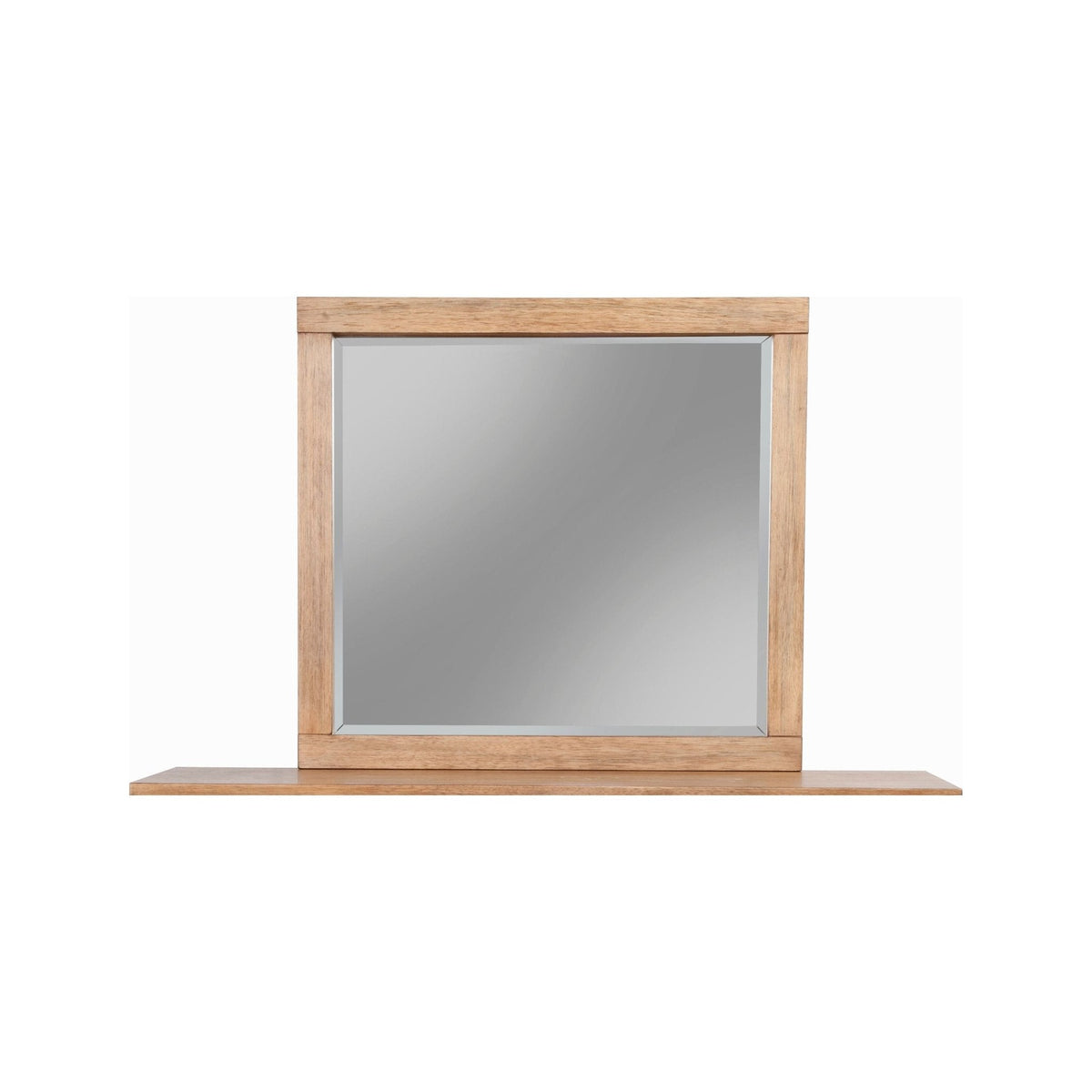 Easton Mahogany Dresser Mirror in Sand with Beveled Glass – view 2