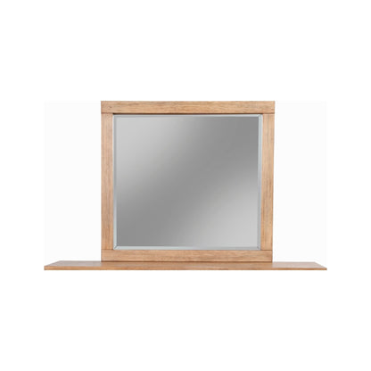 Easton Mahogany Dresser Mirror in Sand with Beveled Glass – view 2