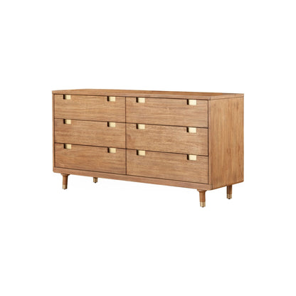 Easton 6-Drawer Mahogany Dresser, Sand Finish – view 4