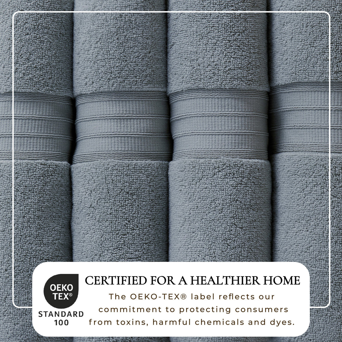 100% Cotton Premium Zero-Twist Bath Towel Set – Chiara Collection – view 59